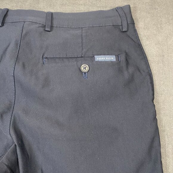 Perry Ellis Mens Slim Fit Navy Blue Dress Pants Size 30x30 Viscose & Polyester - Picture 4 of 14